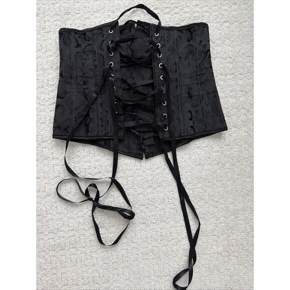 Unbranded Tops - Y2K Corset Top Small black vintage sweetheart lingerie edwardian goth
